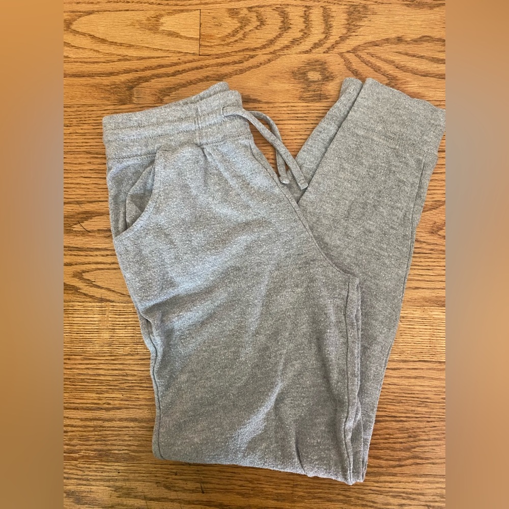 Gray sweatpants